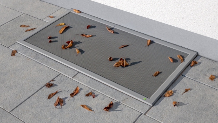 Lichtschachtabdeckung LiSA von Neher. Schützt den Lichtschacht vor Laub, Mäusen und anderen Kleintieren.